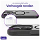 Buddi Hybrid Apple iPhone 13 Pro Hoesje MagSafe Back Cover Matte Zwart afbeelding 6