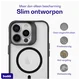 Buddi Hybrid Apple iPhone 13 Pro Hoesje MagSafe Back Cover Matte Zwart afbeelding 7