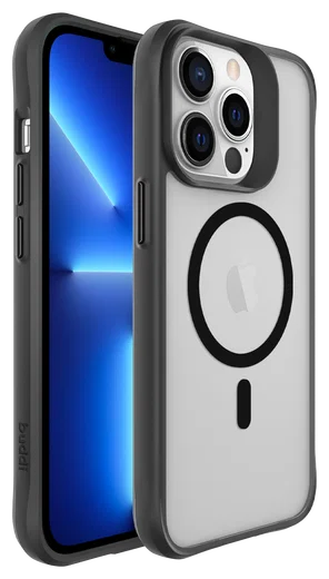 Buddi Hybrid Apple iPhone 13 Pro Hoesje MagSafe Back Cover Matte Zwart afbeelding 9