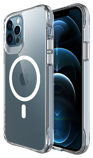 Buddi Core Apple iPhone 12 / 12 Pro Hoesje MagSafe Back Cover Transparant afbeelding 1