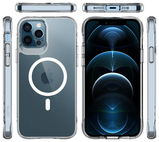 Buddi Core Apple iPhone 12 / 12 Pro Hoesje MagSafe Back Cover Transparant afbeelding 11