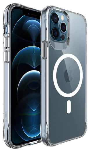 Buddi Core Apple iPhone 12 / 12 Pro Hoesje MagSafe Back Cover Transparant afbeelding 9