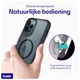 Buddi Hybrid Apple iPhone 12 / 12 Pro Hoesje MagSafe Transparant Zwart afbeelding 5