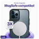Buddi Hybrid Apple iPhone 12 / 12 Pro Hoesje MagSafe Transparant Zwart afbeelding 4
