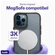 Buddi Hybrid Apple iPhone 12 / 12 Pro Hoesje MagSafe Back Cover Matte Zwart afbeelding 4