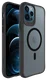 Buddi Hybrid Apple iPhone 12 / 12 Pro Hoesje MagSafe Back Cover Matte Zwart afbeelding 9