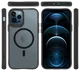 Buddi Hybrid Apple iPhone 12 / 12 Pro Hoesje MagSafe Back Cover Matte Zwart afbeelding 10