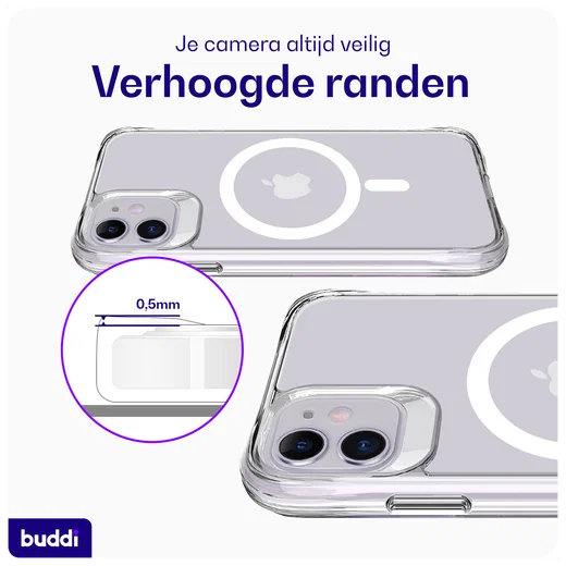 Buddi Core Apple iPhone 11 Hoesje MagSafe Back Cover Transparant afbeelding 5