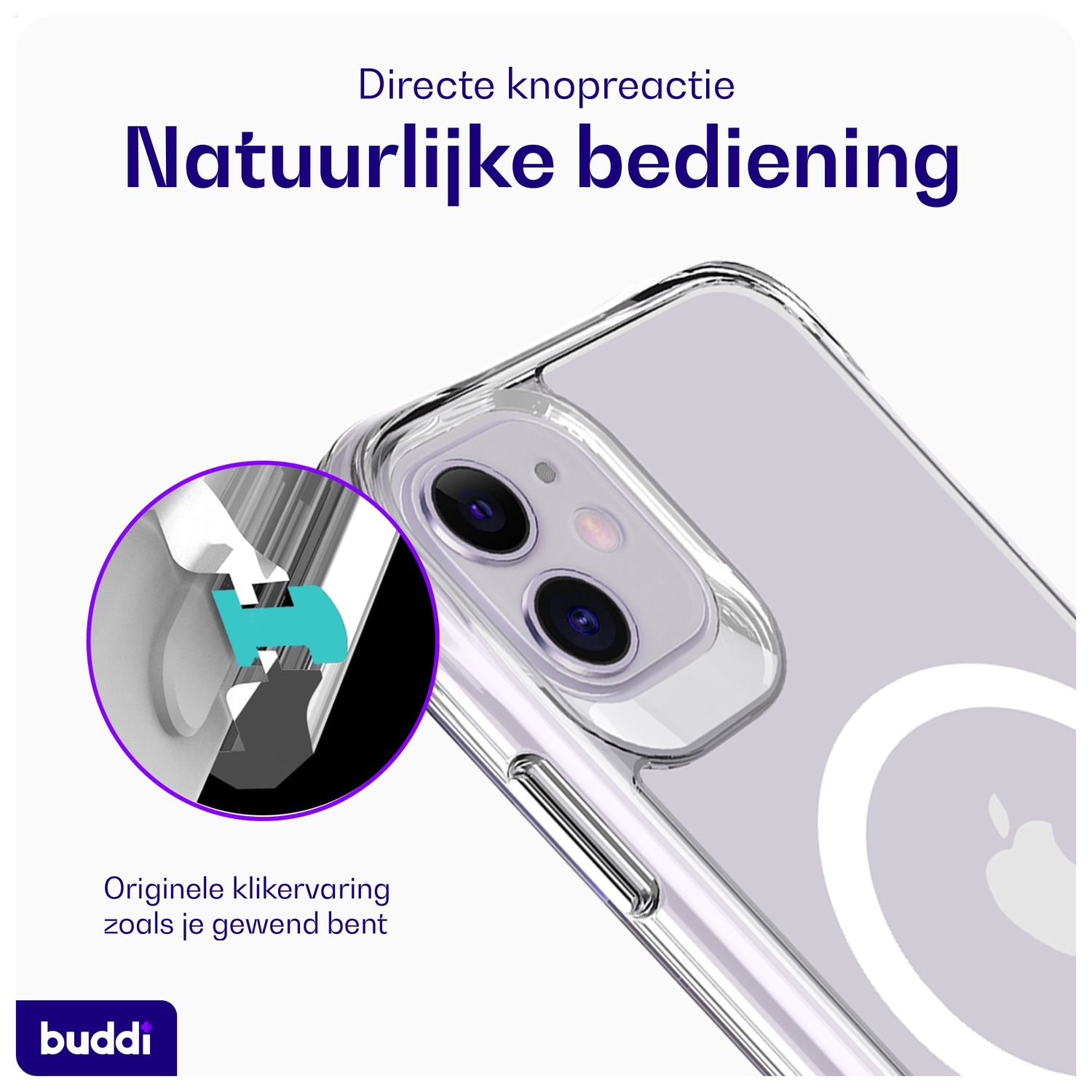 Buddi Core Apple iPhone 11 Hoesje MagSafe Back Cover Transparant afbeelding 6