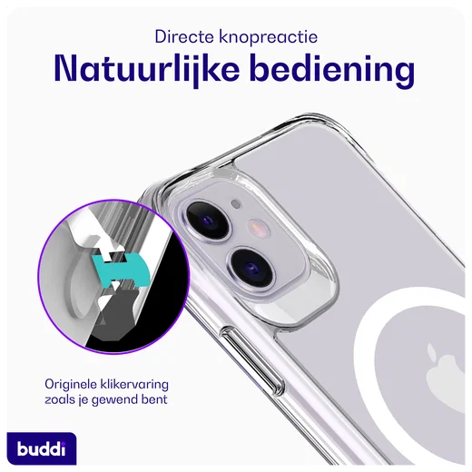 Buddi Core Apple iPhone 11 Hoesje MagSafe Back Cover Transparant afbeelding 6