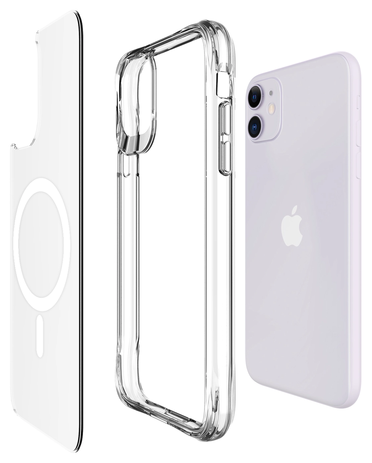 Buddi Core Apple iPhone 11 Hoesje MagSafe Back Cover Transparant afbeelding 9