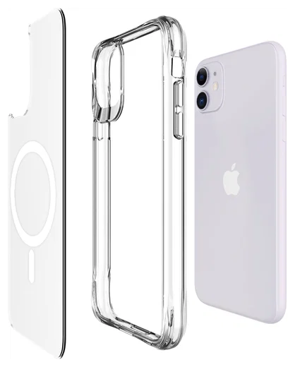 Buddi Core Apple iPhone 11 Hoesje MagSafe Back Cover Transparant afbeelding 9
