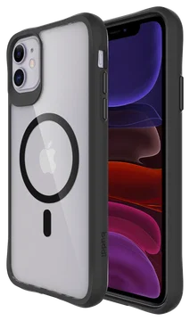Buddi Hybrid Apple iPhone 11 Hoesje MagSafe Back Cover Transparant Zwart