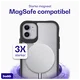 Buddi Hybrid Apple iPhone 11 Hoesje MagSafe Back Cover Transparant Zwart afbeelding 3