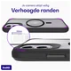Buddi Hybrid Apple iPhone 11 Hoesje MagSafe Back Cover Transparant Zwart afbeelding 5