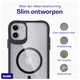 Buddi Hybrid Apple iPhone 11 Hoesje MagSafe Back Cover Transparant Zwart afbeelding 6