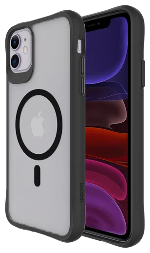 Buddi Hybrid Apple iPhone 11 Hoesje MagSafe Back Cover Matte Zwart afbeelding 1