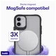 Buddi Hybrid Apple iPhone 11 Hoesje MagSafe Back Cover Matte Zwart afbeelding 3