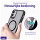 Buddi Hybrid Apple iPhone 11 Hoesje MagSafe Back Cover Matte Zwart afbeelding 4