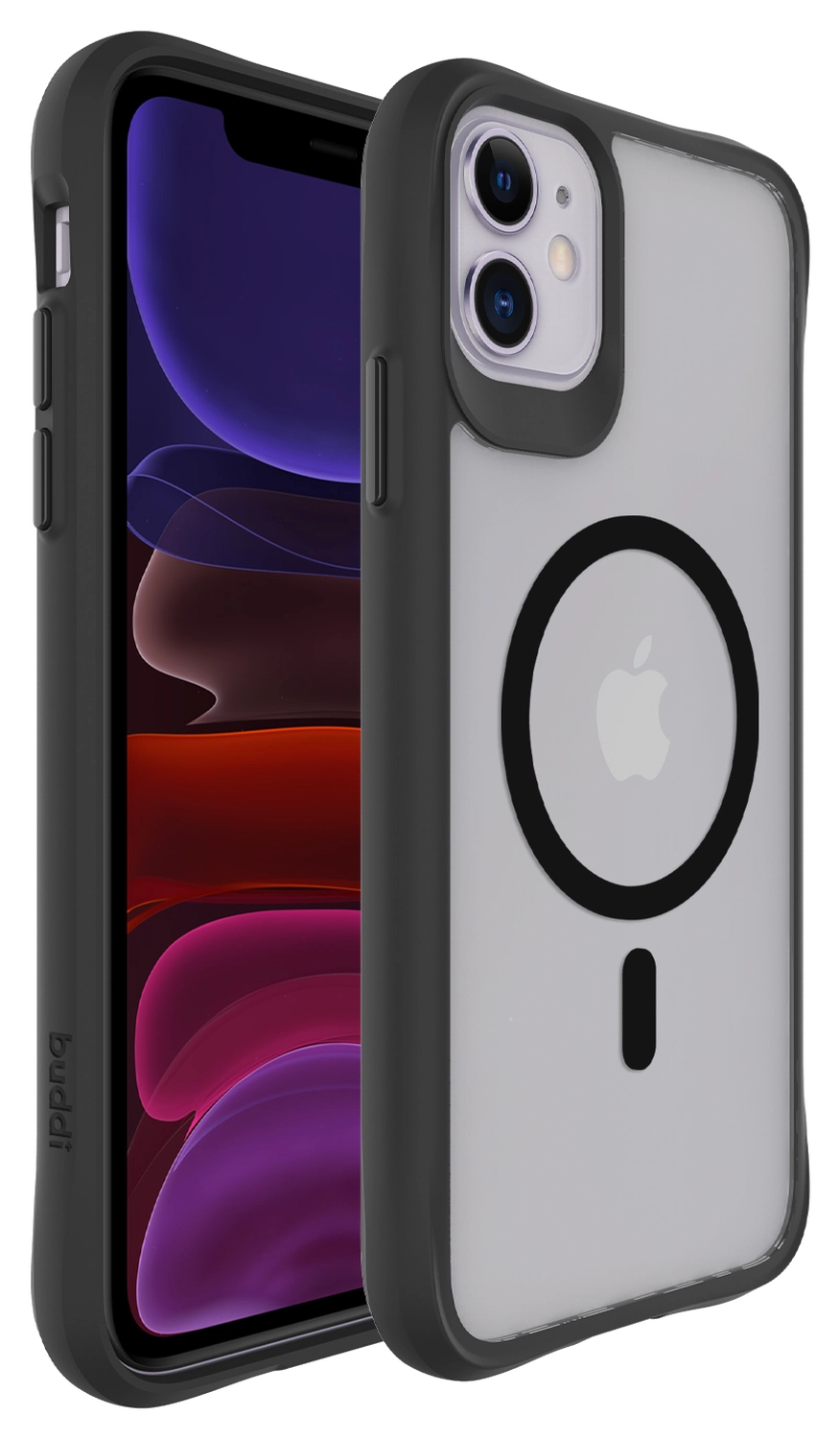 Buddi Hybrid Apple iPhone 11 Hoesje MagSafe Back Cover Matte Zwart afbeelding 8