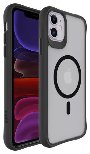 Buddi Hybrid Apple iPhone 11 Hoesje MagSafe Back Cover Matte Zwart afbeelding 8