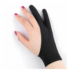 Teken Handschoen voor Tablet Tweevinger Kunstenaarshandschoen - Maat M afbeelding