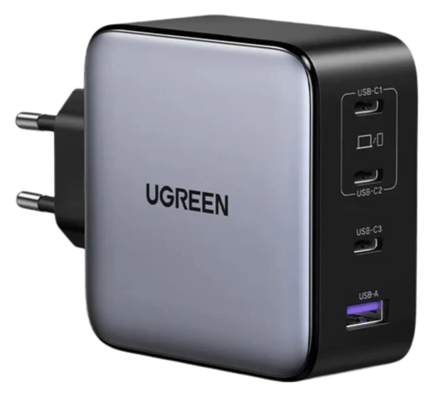 UGREEN Nexode 200W USB/USB-C Snellader GaN Power Delivery Adapter Grijs afbeelding 1