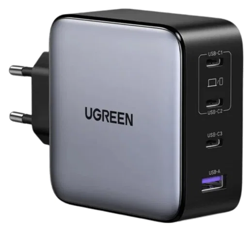 UGREEN Nexode 200W USB/USB-C Snellader GaN Power Delivery Adapter Grijs afbeelding 1