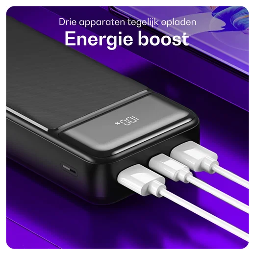 Buddi Boost 20.000 mAh Powerbank Met Display Duo Pack Zwart 22.5W afbeelding 16