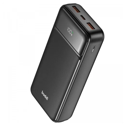 Buddi Boost 20.000 mAh Powerbank Met Display Duo Pack Zwart 22.5W afbeelding 19