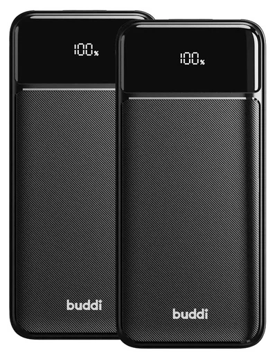 Buddi Boost 20.000 mAh Powerbank Met Display Duo Pack Zwart 22.5W afbeelding 21