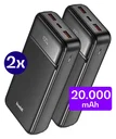 Buddi Boost 20.000 mAh Powerbank Met Display Duo Pack Zwart 22.5W