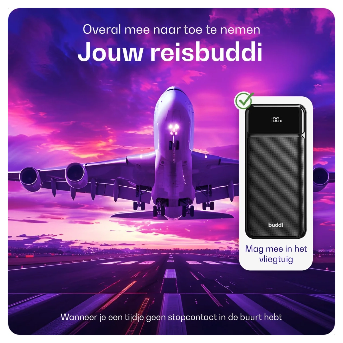 Buddi Boost 20.000 mAh Powerbank Met Display Duo Pack Zwart 22.5W afbeelding 13