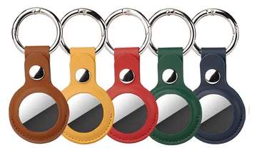 4smarts Apple AirTag Kunstleer Kleurrijk Sleutelhanger Hoesje (5-Pack)