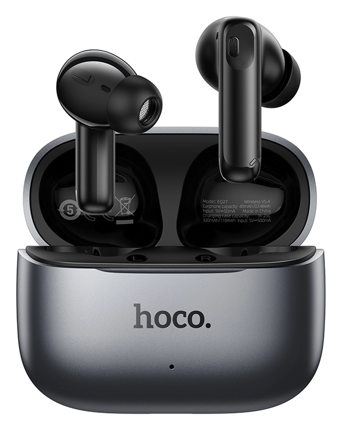 Hoco Draadloze Oordopjes Noise Cancelling AI Vertaal Functie Zwart afbeelding 2