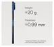 PITAKA Ultra-Slim iPhone Air Hoesje 600D MagSafe Ultra Dun Moonrise afbeelding 4