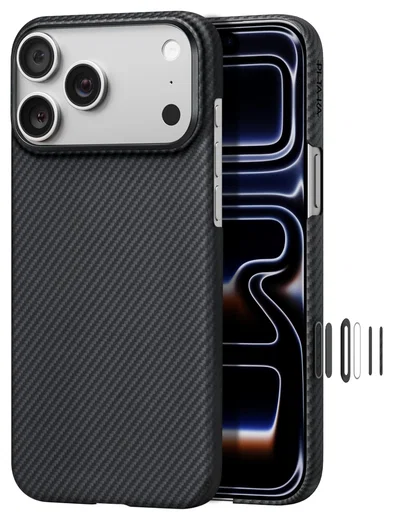 PITAKA Ultra-Slim iPhone 17 Pro Hoesje 600D MagSafe Ultra Dun