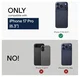 PITAKA Ultra-Slim iPhone 17 Pro Hoesje 600D MagSafe Ultra Dun Blauw Grijs afbeelding 4