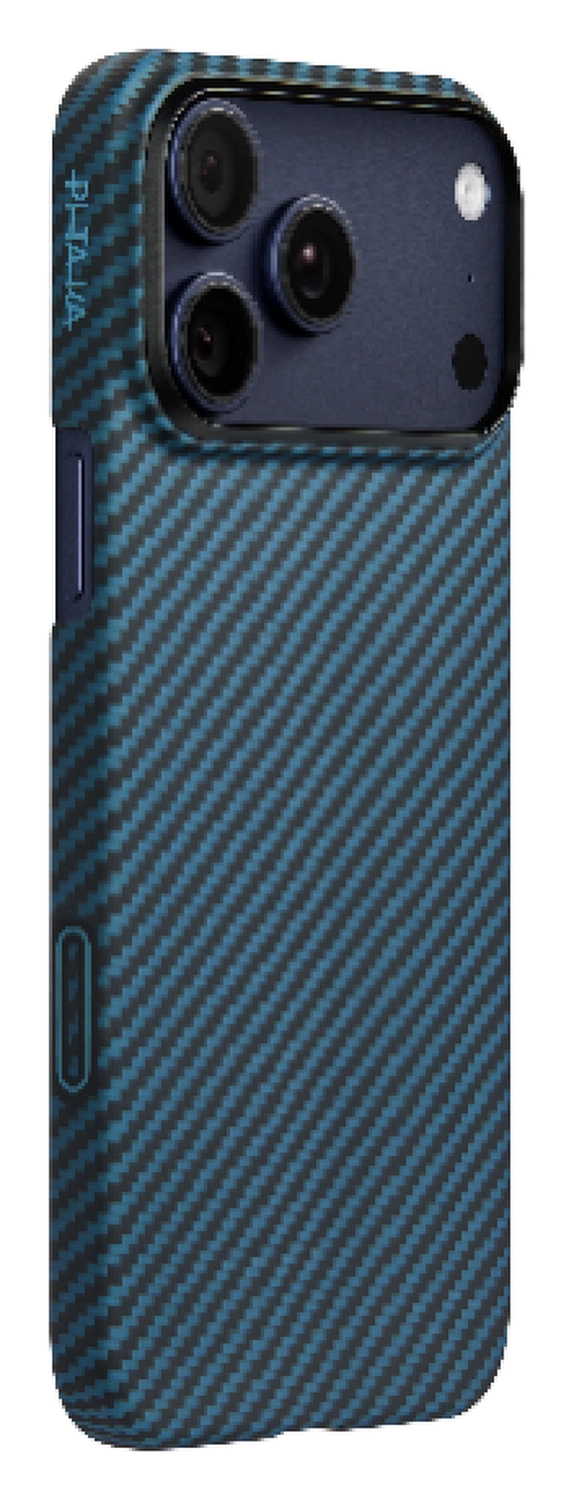 PITAKA Ultra-Slim iPhone 17 Pro Hoesje 600D MagSafe Ultra Dun Blauw Grijs afbeelding 1