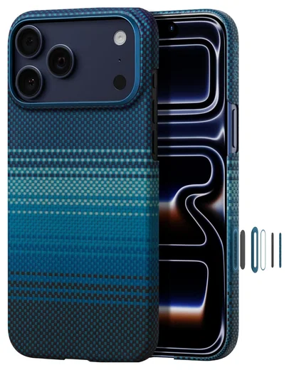 PITAKA Ultra-Slim iPhone 17 Pro Hoesje 600D MagSafe Ultra Dun Moonrise afbeelding 2