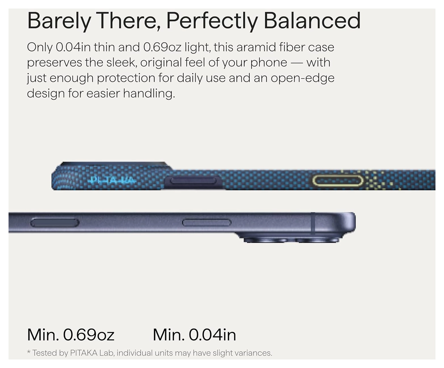 PITAKA Ultra-Slim iPhone 17 Pro Hoesje 600D MagSafe Ultra Dun Milky Way afbeelding 8