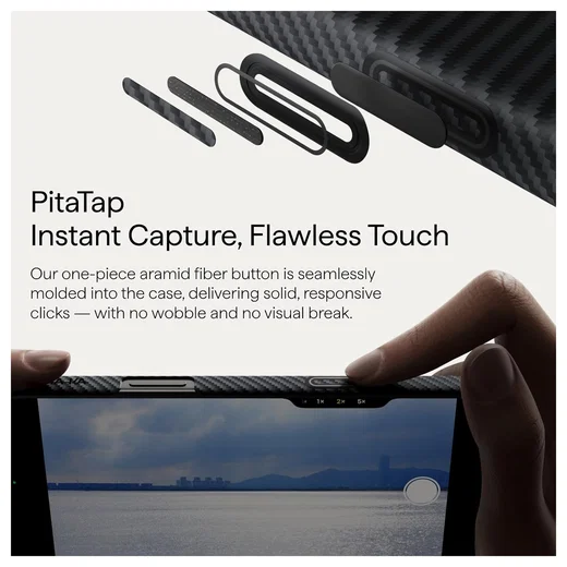 PITAKA Ultra-Slim iPhone 17 Pro Max Hoesje 600D MagSafe Ultra Dun Zwart afbeelding 6