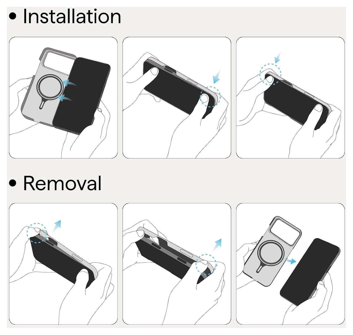 PITAKA Ultra-Slim iPhone 17 Pro Max Hoesje 600D MagSafe Ultra Dun Blauw Grijs afbeelding 11