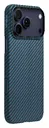 PITAKA Ultra-Slim iPhone 17 Pro Max Hoesje 600D MagSafe Ultra Dun Blauw Grijs