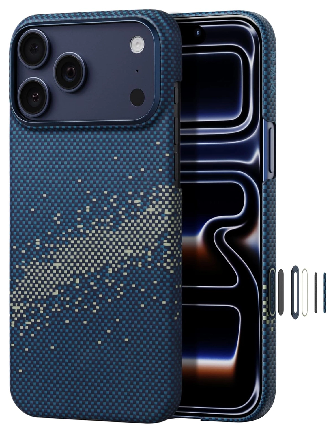 PITAKA Ultra-Slim iPhone 17 Pro Max Hoesje 600D MagSafe Ultra Dun Milky Way afbeelding 2