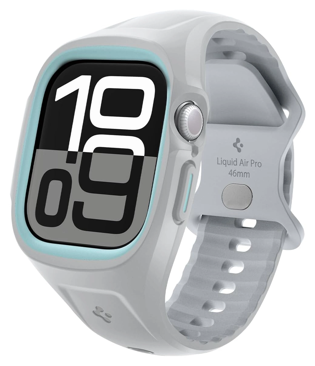 Spigen Liquid Air Pro - Apple Watch 11/10 46MM - Hoesje en Bandje - Grijs afbeelding 1