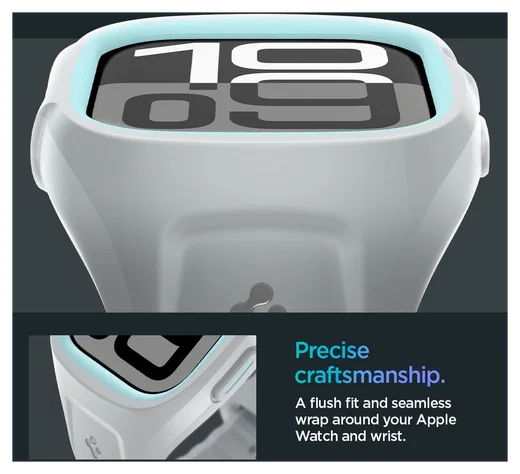 Spigen Liquid Air Pro - Apple Watch 11/10 46MM - Hoesje en Bandje - Grijs afbeelding 6