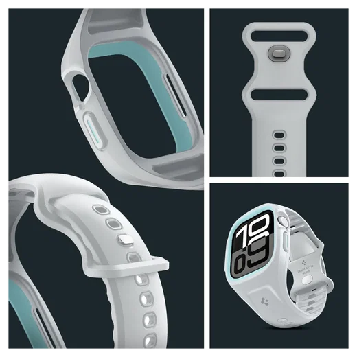 Spigen Liquid Air Pro - Apple Watch 11/10 46MM - Hoesje en Bandje - Grijs afbeelding 7