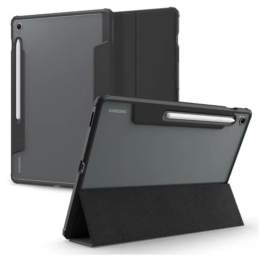 Spigen Ultra Hybrid Pro Samsung Galaxy Tab S10 FE Plus Hoes Zwart afbeelding 1