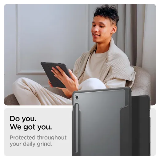 Spigen Ultra Hybrid Pro Samsung Galaxy Tab S10 FE Plus Hoes Zwart afbeelding 2